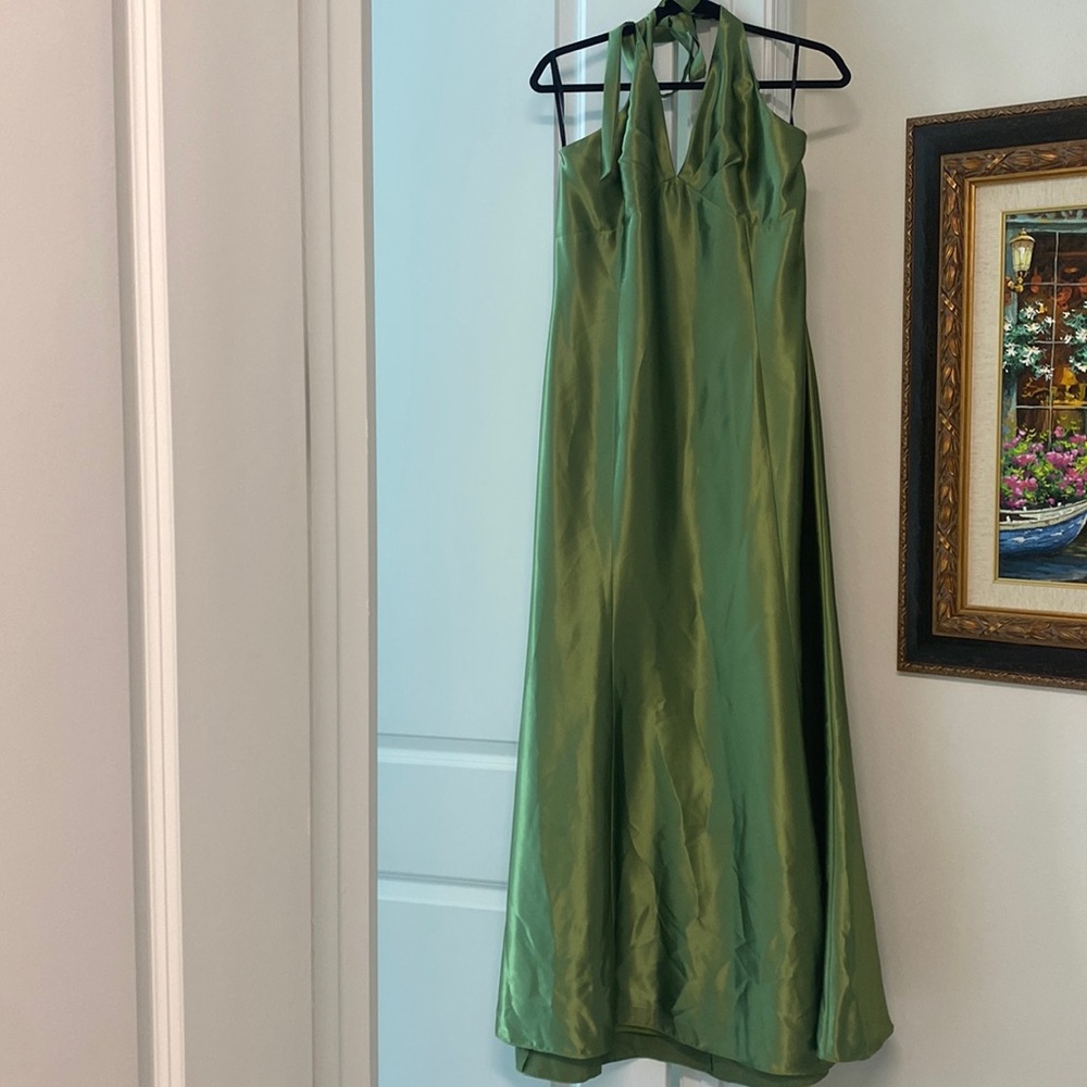 Satin Halter Gown